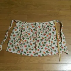 昭和レトロ  前掛け エプロン  未使用
