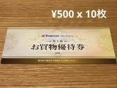 ヤマダ電機 お買物優待券 （5000円分）