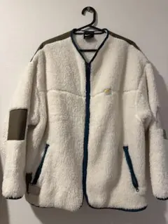 【NIKE】レディースフリースジャケット XL ホワイト・オリーブ