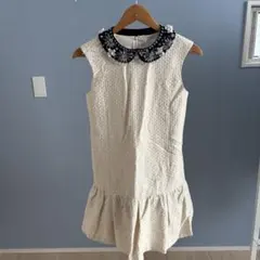 ホワイト ノースリーブ ワンピース 0サイズ JILL STUART