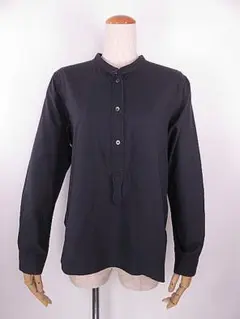 【値下げ】マーガレットハウエル　長袖ブラウス　プルオーバー　紺　ネイビー　Ⅲ　M