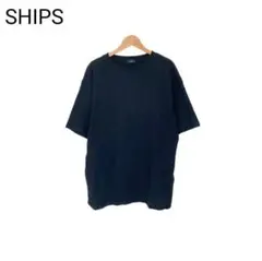 SHIPS　無地　レディース　スリット入り　半袖　無地　シンプル　Tシャツ　S