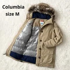 【美品】コロンビア タナナループ オムニヒート ダウンコート ベージュ M