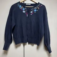チャイルドウーマン　刺繍花柄カーディガンのサムネイル