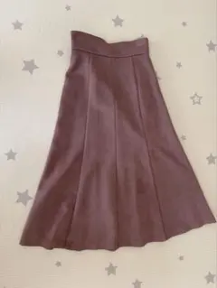 PROPORTION ピンクパープルフレアスカート