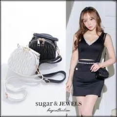 sugar jewels キルティング ショルダー ブラック 美品 チェーン