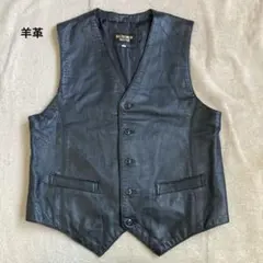 RUMOUR HOUSE レザー ベスト 羊革 L