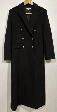 【即購入可能】MOUSSY/ウールロングコート/黒/サイズ2