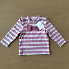 新品タグ付き any FAM 長袖Tシャツ ロンT ピンク ボーダー