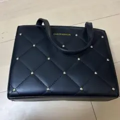 CHAOFASHION ブラック キルティングバッグ