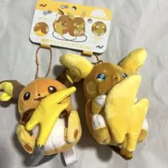 磁石でくっつくペアマスコット にたものどうし ライチュウ＆アローラライチュウ 磁石でくっつくペアマスコット にたものどうし ライチュウ
