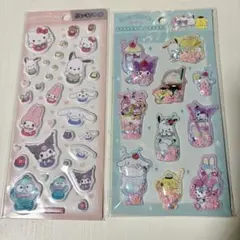 サンリオ　しゃかしゃかシール　シェイカーステッカー　ぷっくりシール　セット