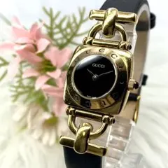 【希少・極美品】グッチ 腕時計 6800L バンブー調ラバー シェリーライン 希少・極美品】グッチ 腕時計 6800L バンブー調ラバー シェリーライン