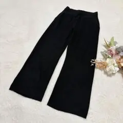 【UNIQLO】コットンリラックスアンクルパンツ ブラック XL