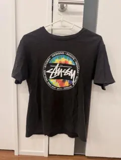 STUSSY ステューシー Tシャツ タイダイ サークルロゴ ブラックのサムネイル