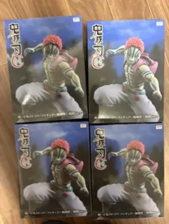 ラウンドワン限定　鬼滅の刃　猗窩座　ぬーどるストッパー 4個セット