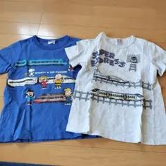 新幹線柄Tシャツ2枚セット120