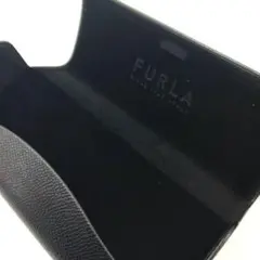 FURLA ブラック レザー メガネケース
