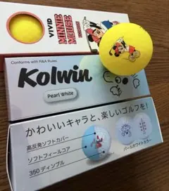 Kolwin ミニーマウス ゴルフボール イエローのサムネイル