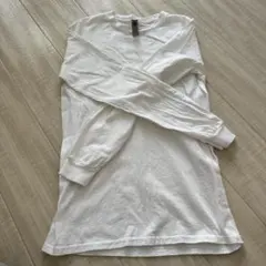 Champion 長袖Tシャツ ホワイト ブラック