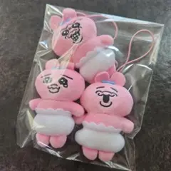 おぱんちゅうさぎ ガチャガチャぬいぐるみストラップ 3点セット