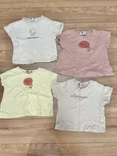 90センチ　アンパンマン・ドキンちゃん 半袖Tシャツ 3枚セット