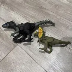 ジュラシックワールド 恐竜フィギュア 2体セット 中型