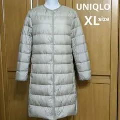 UNIQLO　ユニクロ　ウルトラライトダウン　ロングダウンコート　XL　ベージュ