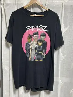 GORILLAZ ゴリラズ World Tour バンドT 黒 XL 弱フェード - メルカリ