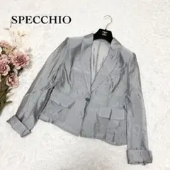 【サイズ40】SPECCHIO スペッチオ シアー テーラージャケット グレー系のサムネイル
