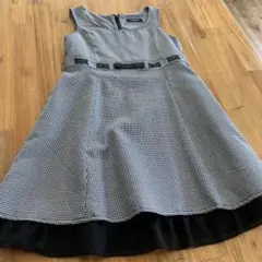 COMME CA ISM チェック柄ノースリーブワンピース 130A