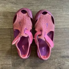 Nike ピンク サンダル ベルト付き 16cm？