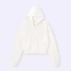 UVカットフルジップパーカー OFF WHITE M