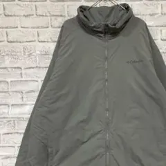 コロンビア　マウンテンパーカー中綿　グレー　3XL ロゴ刺繍アウトドア0106