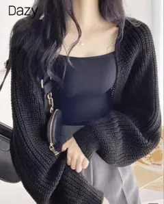 Dazy SHEIN シーイン ブラック カーディガン Sサイズ