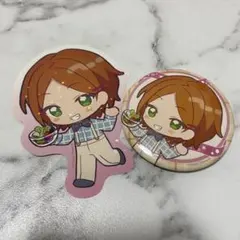 あんスタ　アニカフェ　葵ひなた　缶バッチ　ステッカー