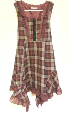 axes femme チェックワンピ 森ガール ガーリー フェアリーグランジ♡