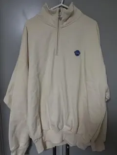 Keboz ハーフジップ スウェット Lサイズ クリーム