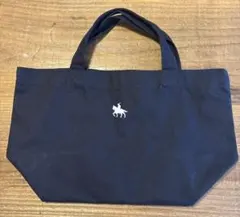ミニトートバッグ ネイビー 刺繍入り　伊達政宗