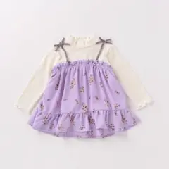プティマイン 花キャミソールドッキングTシャツ
