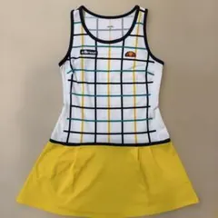 ellesse チェック柄 Mサイズ テニスウェア ワンピース