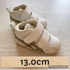 【美品】Asics アシックス スクスク 13cm ミッドカット スニーカー