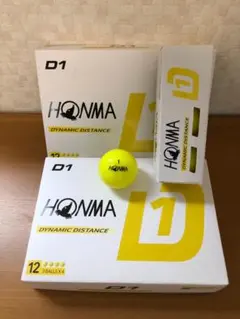 HONMA D1 ゴルフボール イエロー　2ダース