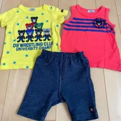 ミキハウス　Tシャツ＆タンクトップ＆パンツセット