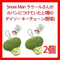 ダイソー 2個 ブロッコリー キーチェーン キーホルダー ラウール スノーマン△