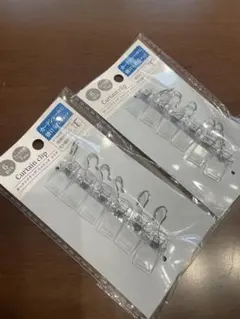 커튼 클립 미니 후크 클리어 6개입 2봉 세트