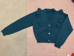 GRL ショルダーフリルショート丈カーディガン ac1836 Mサイズ グリーン