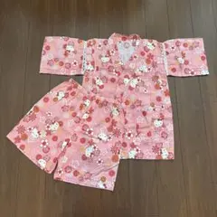ハローキティ 甚平 120cm ピンク