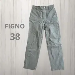 FIGNO◇◆カジュアルパンツ カーキ くすみカラー 38