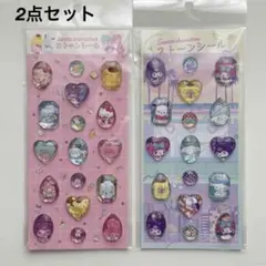 新品★Sanrio ストーンシール キティ マイメロ プリン シナモン他 2点